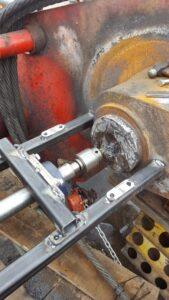 Line boring in progress for ABP by Hickman Engineering