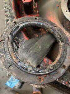 Gottwald Crane bearing case in need of repair