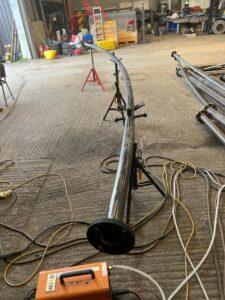 Marine Engineering Services image showing lengths of welded pipework